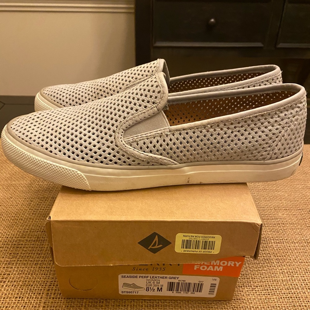 Sperry Seaside Perforated Slip Ons